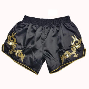 Muay Thai Shorts With Golden Design